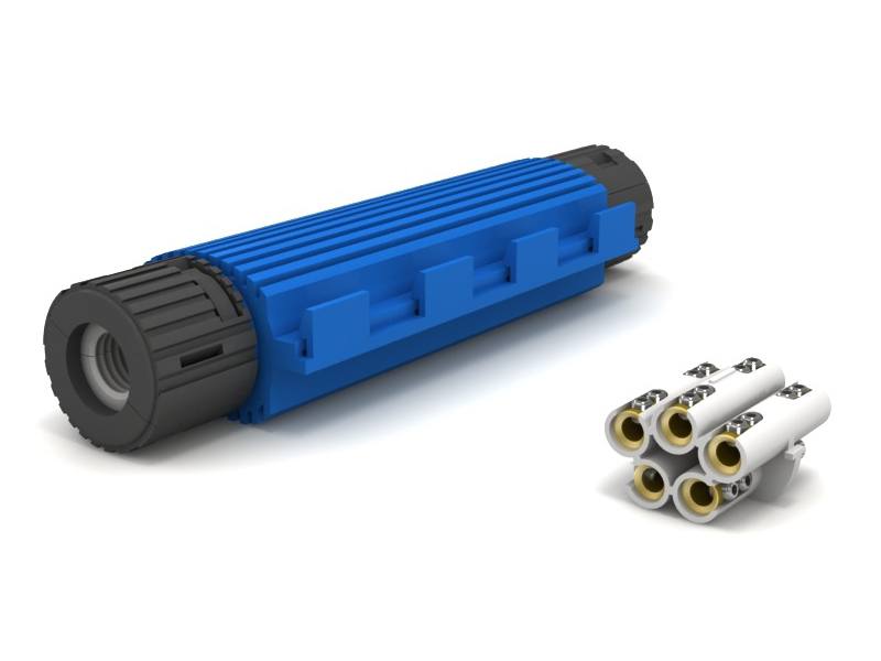 WISKA SHARK 6803-A GEL INSULATED IP68 JOINT c/w 5 CORECON 0,6/1 KV